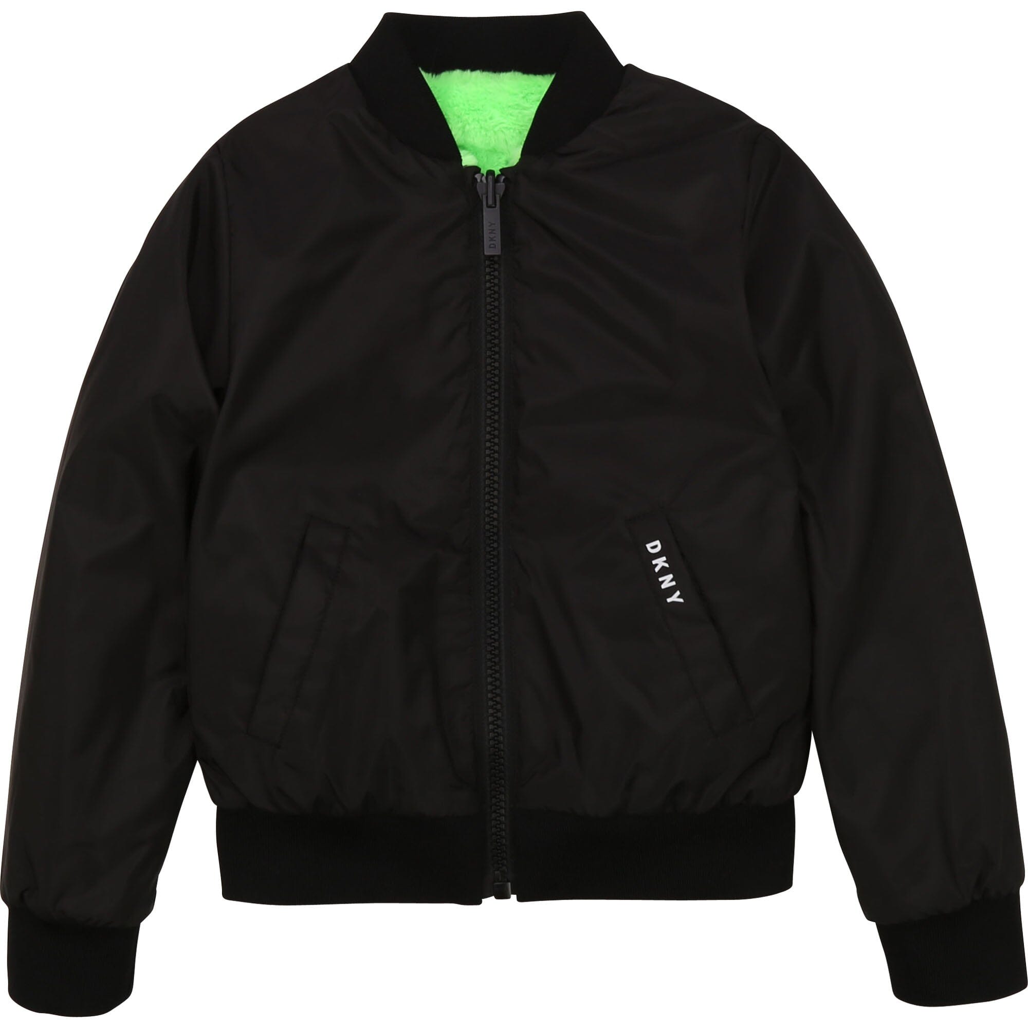 DKNY KIDS Jacke Wendejacke neon grün Jacke DKNY