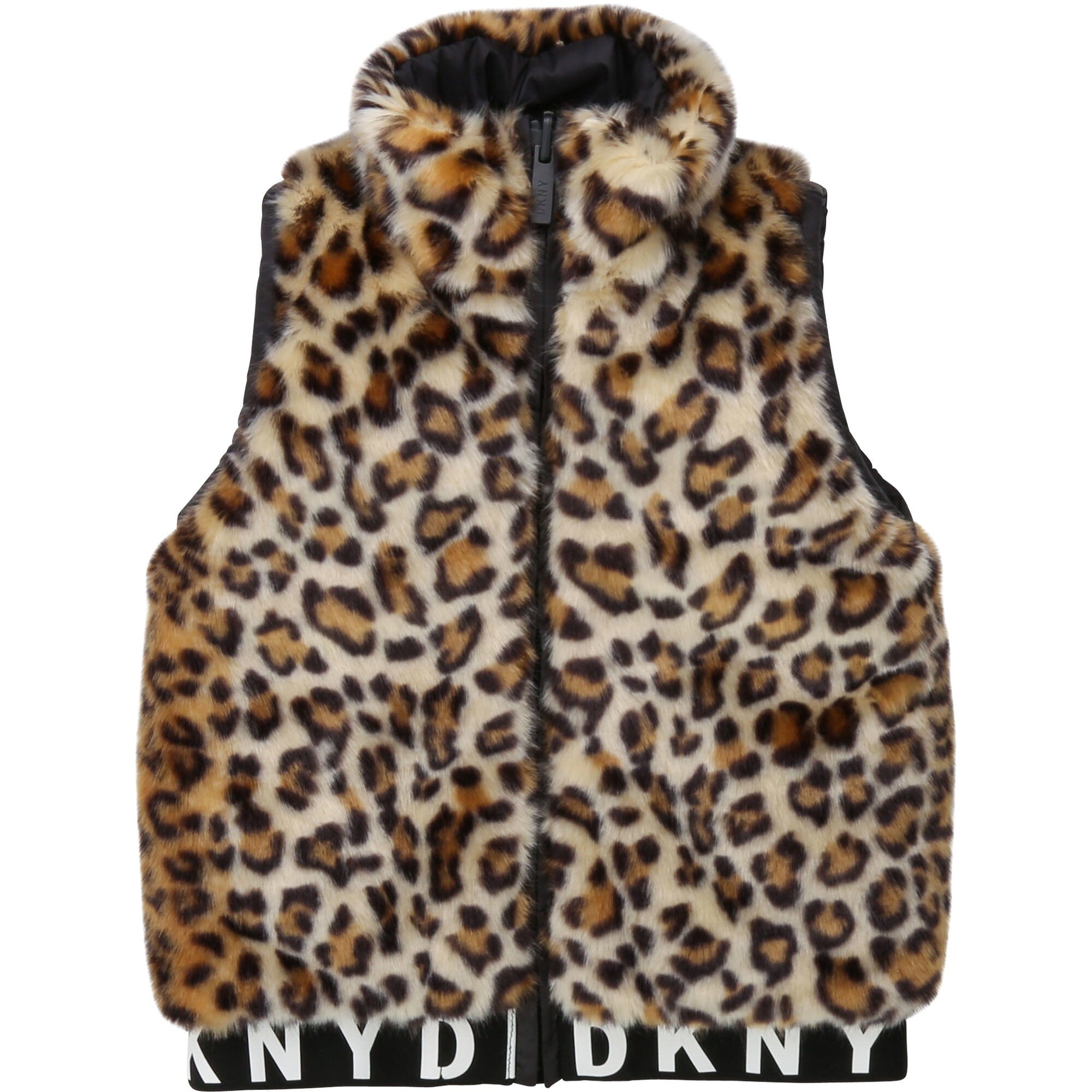 DKNY KIDS Weste Wendeweste Leoprint Weste DKNY