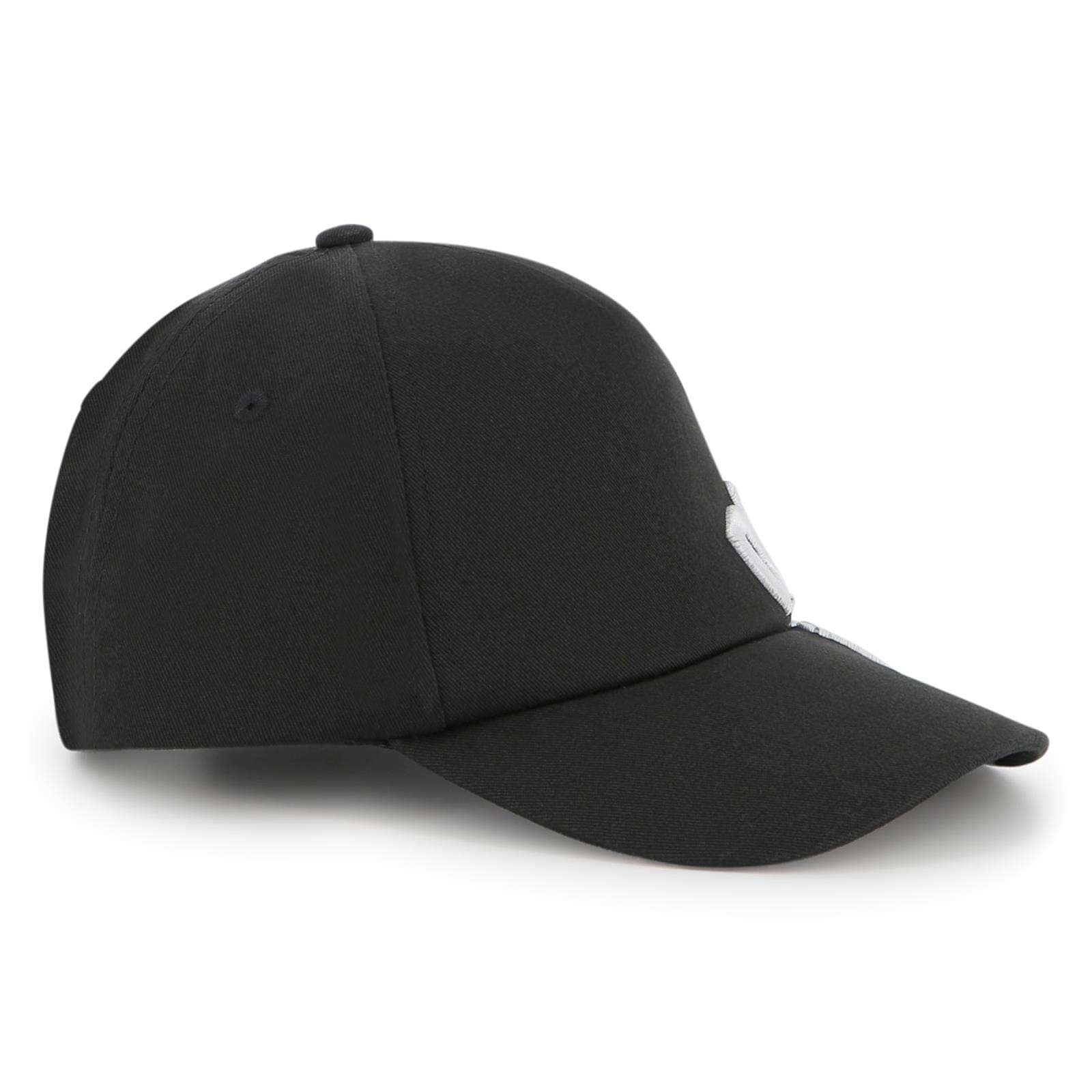 DKNY Kinder-Kappe aus Twill mit 3D-Logo – Schwarz Cap DKNY