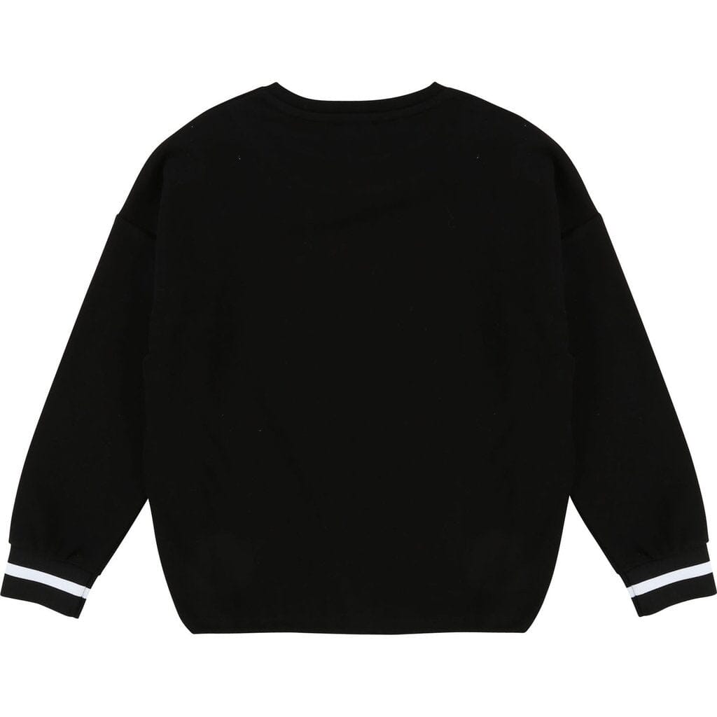 DKNY KIDS Langarmshirt schwarz mit Text und Logo Langarmshirt DKNY