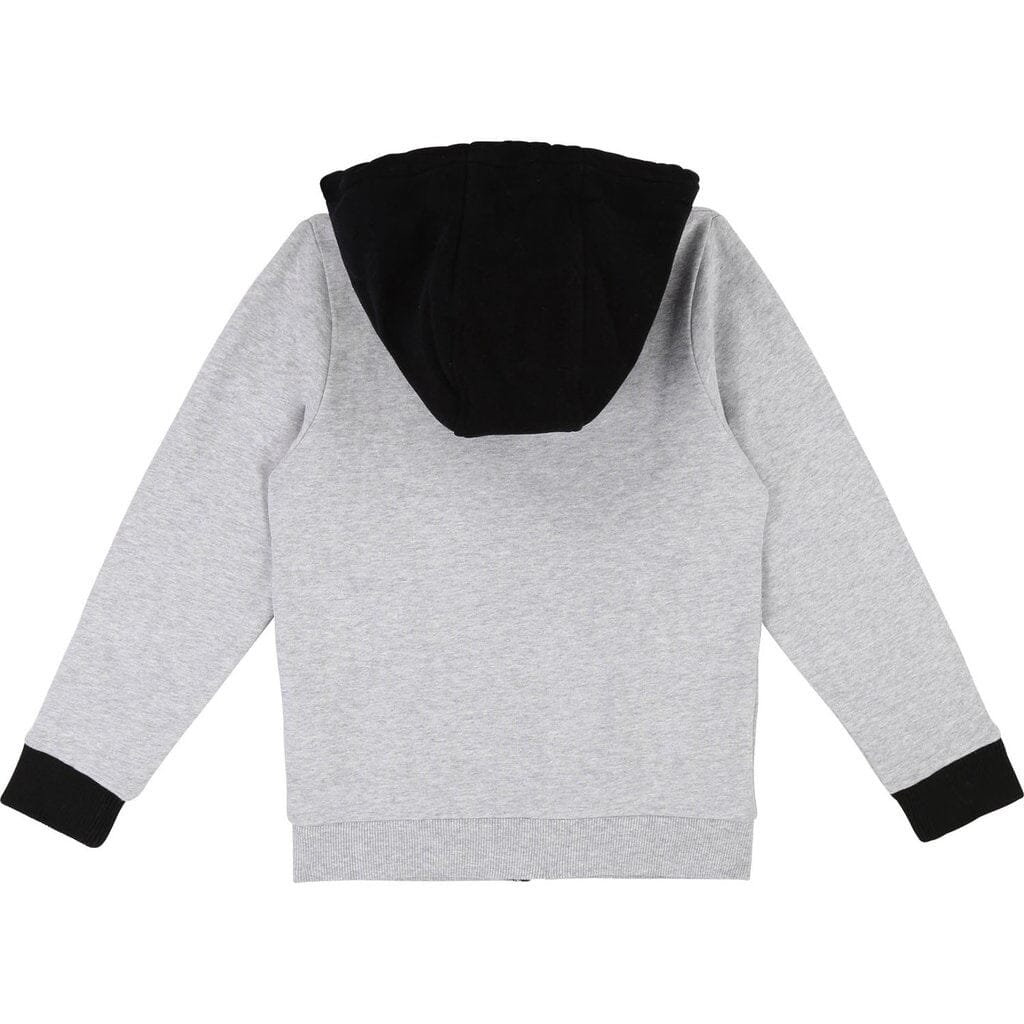 DKNY KIDS Sweatjacke grau schwarz Hoodie Hoodie DKNY
