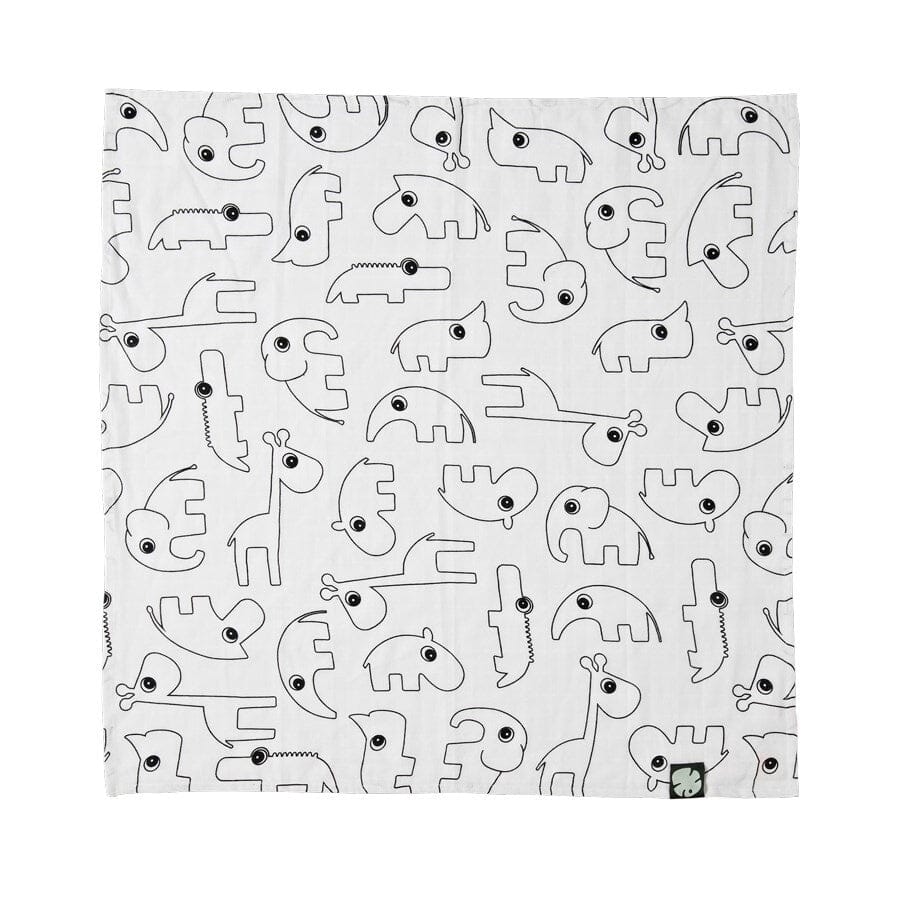 Done By Deer Musselin Swaddle Tiny tropics Green 2 er pack Kuscheltücher Done by Deer