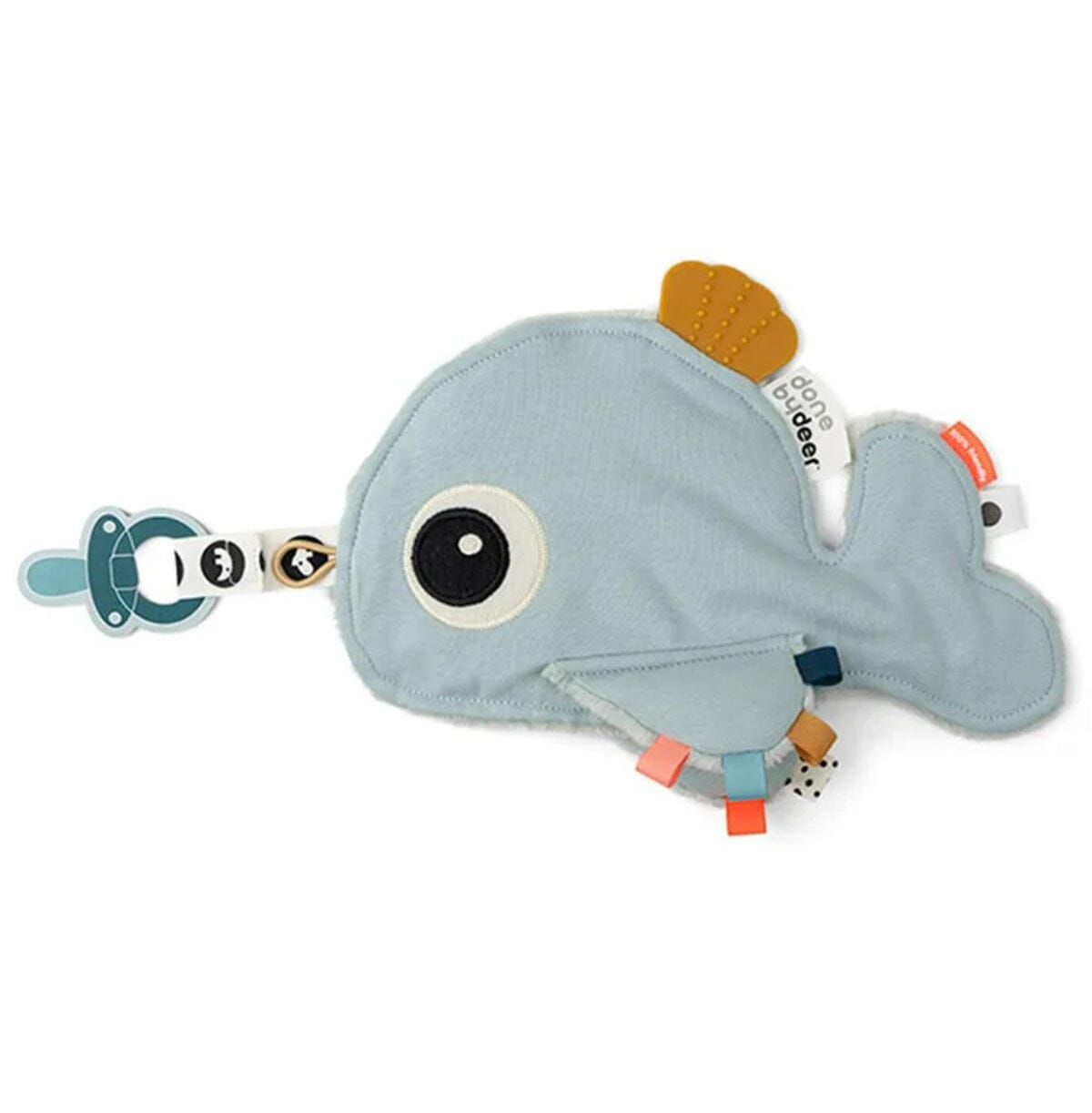 Done By Deer Schmusetuch Wally blau kuschelig weich Kuscheltuch Done by Deer