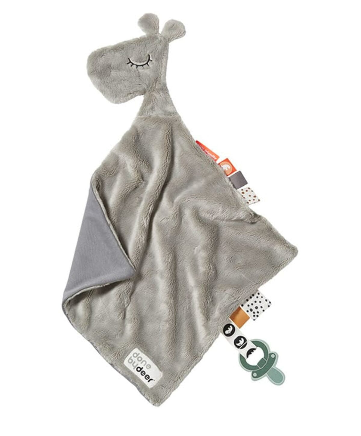 Done By Deer Schmusetuch Raffi die Giraffe grau kuschelig weich Kuscheltuch Done by Deer