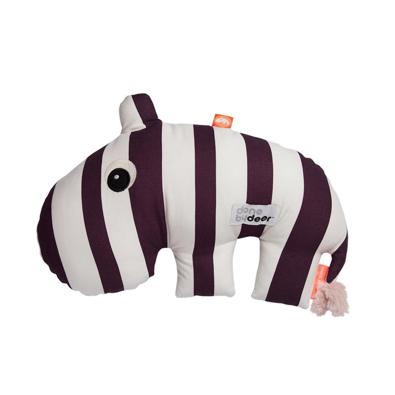 Done By Deer Nilpferd OZZO Kuscheltier braun weiß Kuscheltiere Done by Deer