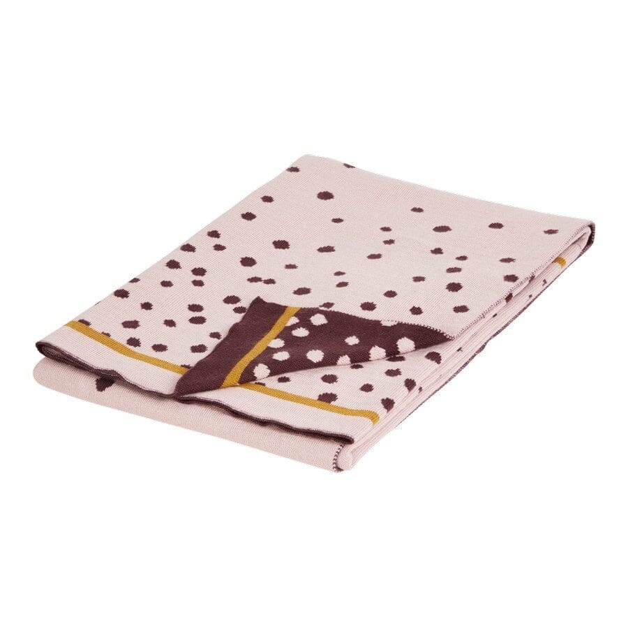 Done By Deer Decke Happy Dots rosa Baumwolle Babydecke Done by Deer