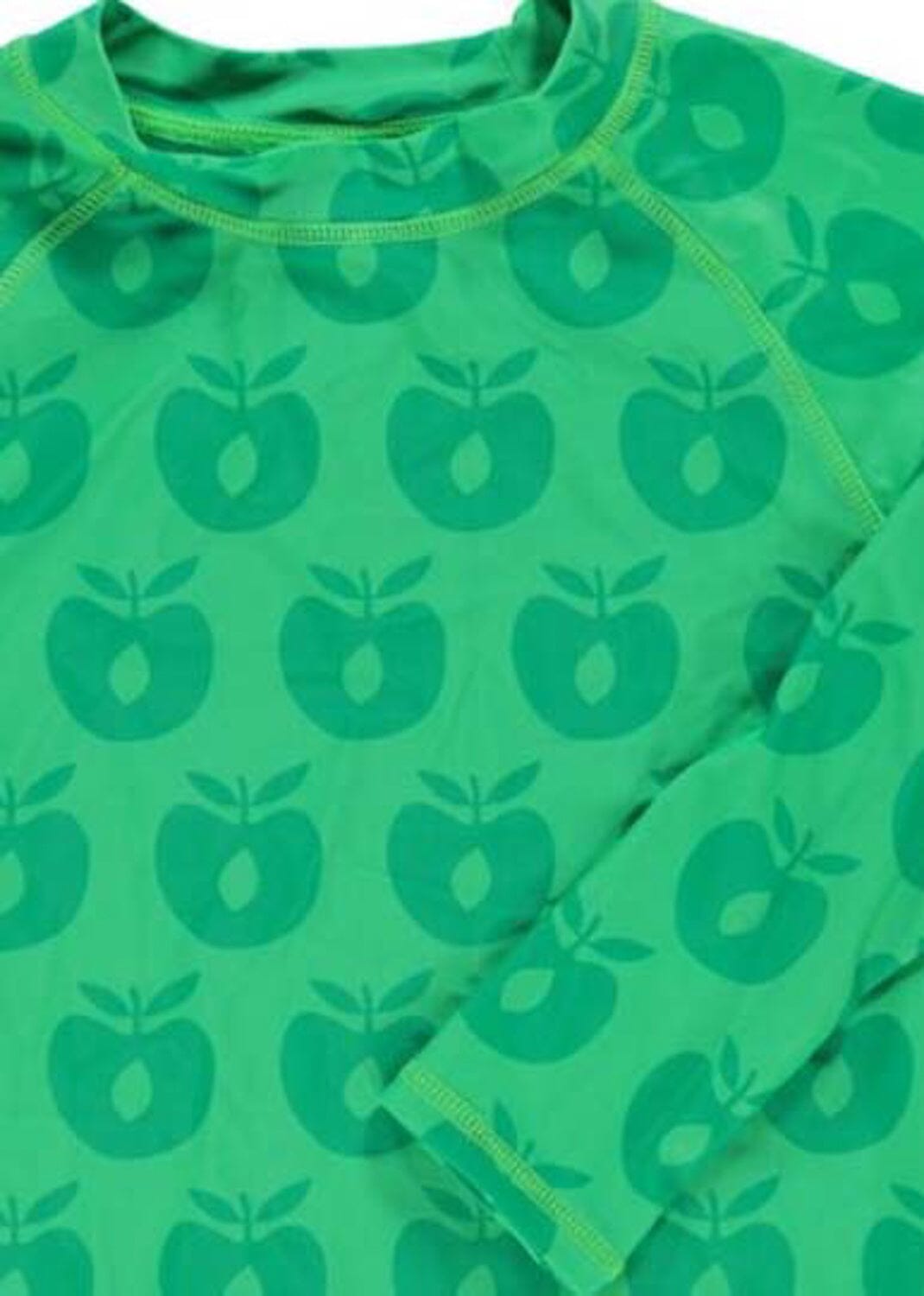 SMAFOLK Schwimmshirt Rash Guard Apfel grün UV Schutz T-Shirt Smafolk