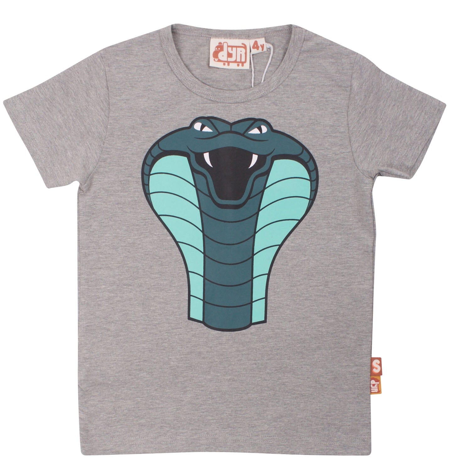 DYR by Danefae T-Shirt „Kobra“ grau T-Shirt Danefae 2 Jahre / 92