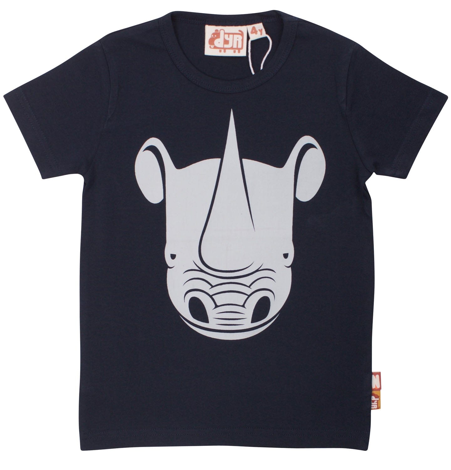 DYR by Danefae T-Shirt „Nashorn“ Dark Indigo T-Shirt Danefae 2 Jahre / 92