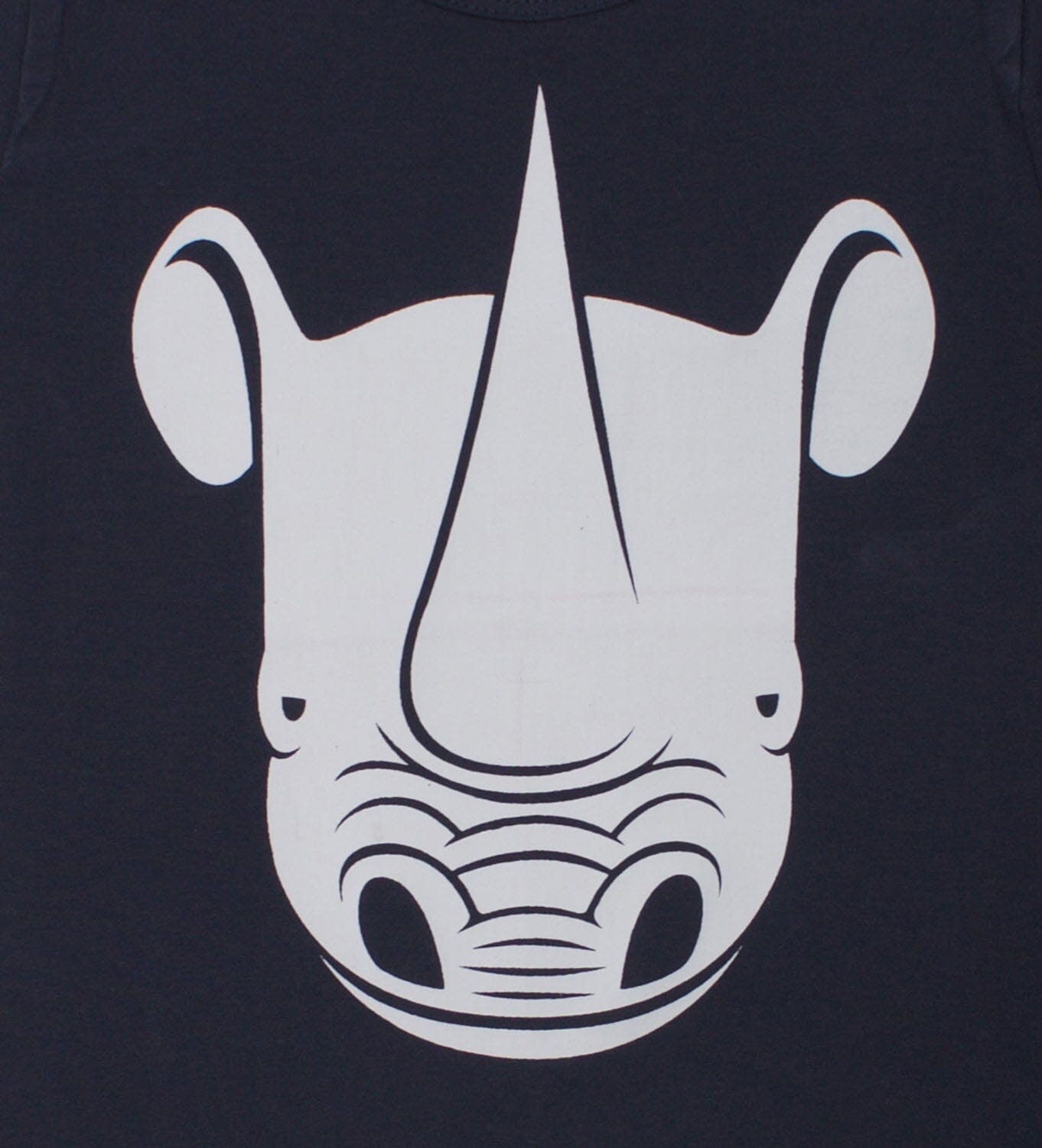 DYR by Danefae T-Shirt „Nashorn“ Dark Indigo T-Shirt Danefae