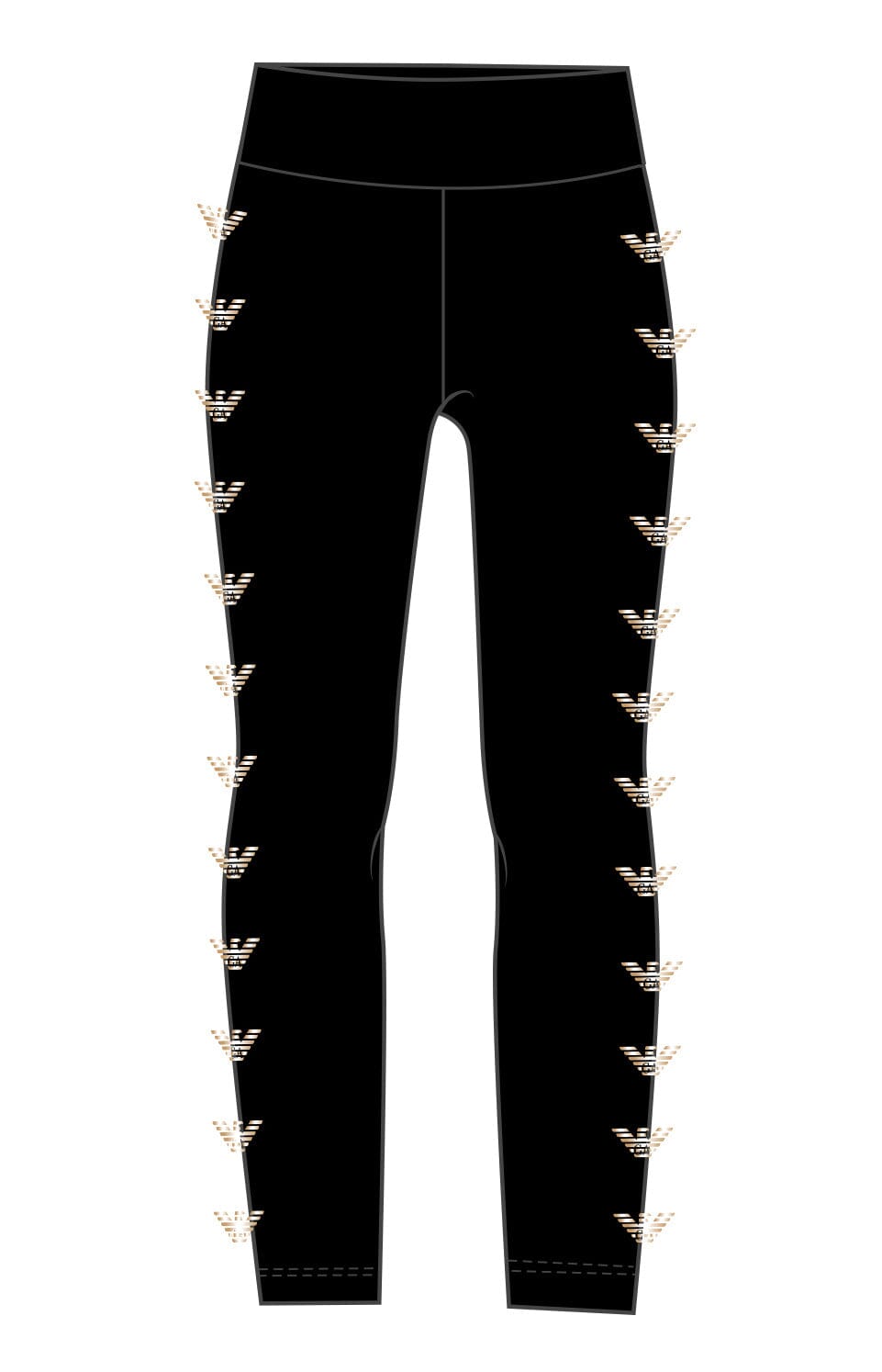 EA7 Emporio Armani Kinder Leggings mit Logo Details Leggings EMPORIO ARMANI