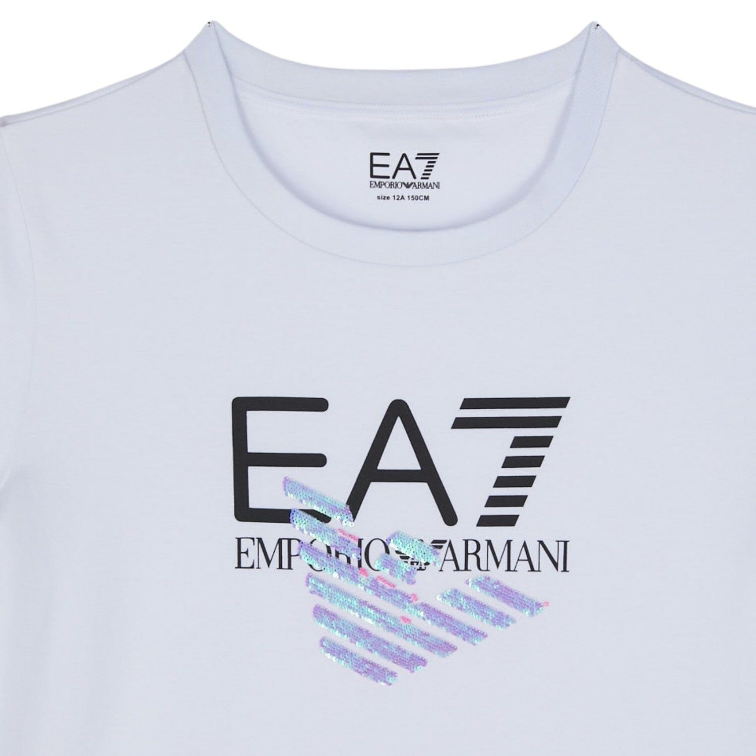 EA7 Emporio Armani T-Shirt weiß mit Logo T-Shirt EMPORIO ARMANI