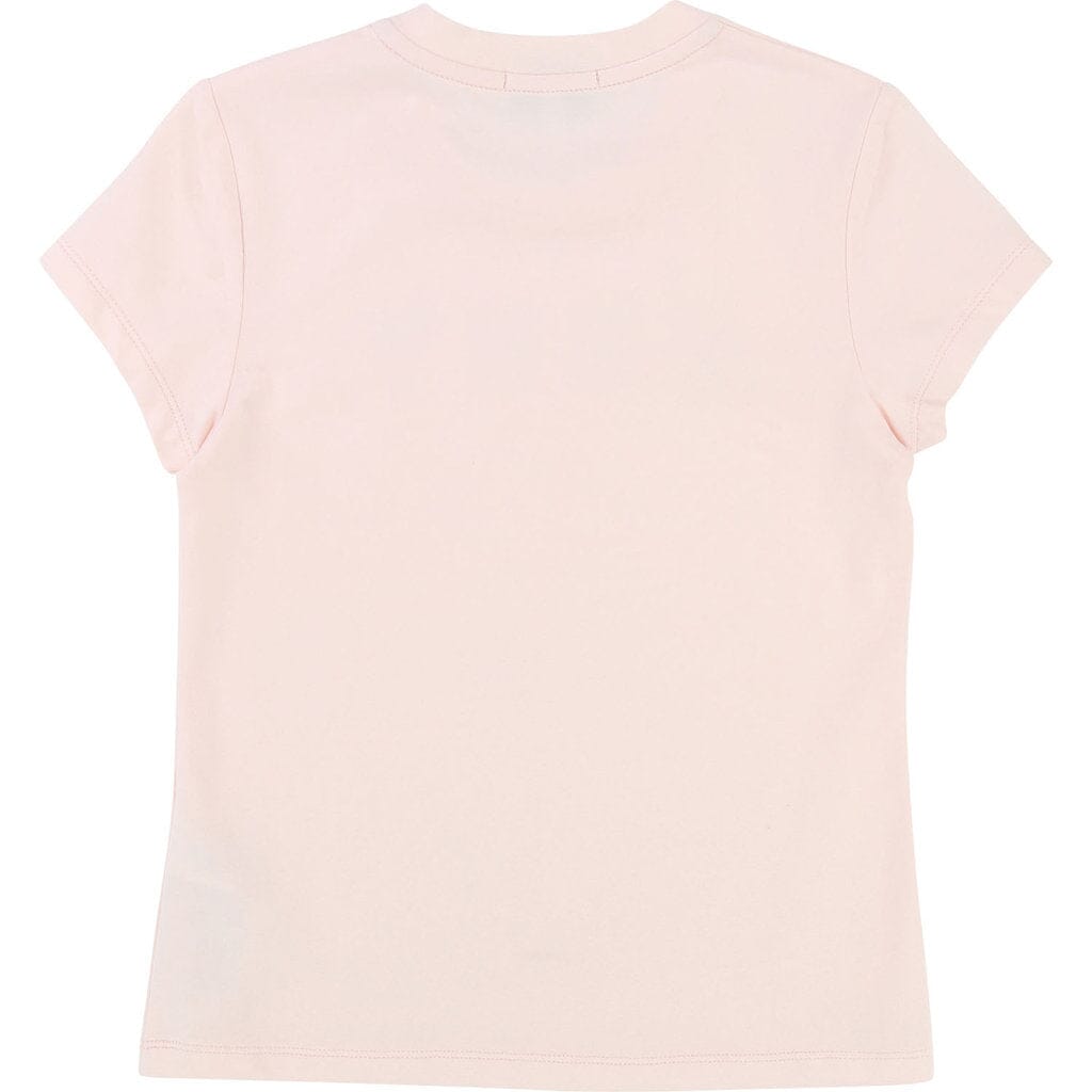 DKNY KIDS T-Shirt rosa mit Logo T-Shirt DKNY
