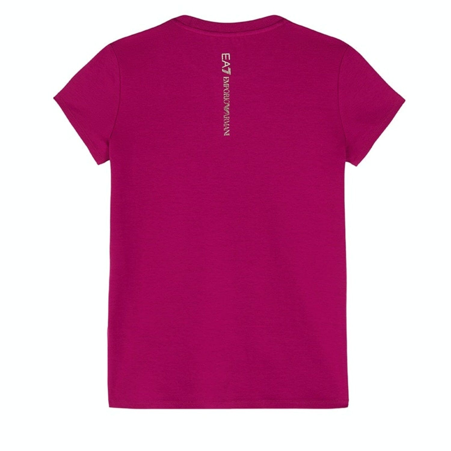 EA7 Emporio Armani T-Shirt pink mit Logo Nieten T-Shirt EMPORIO ARMANI