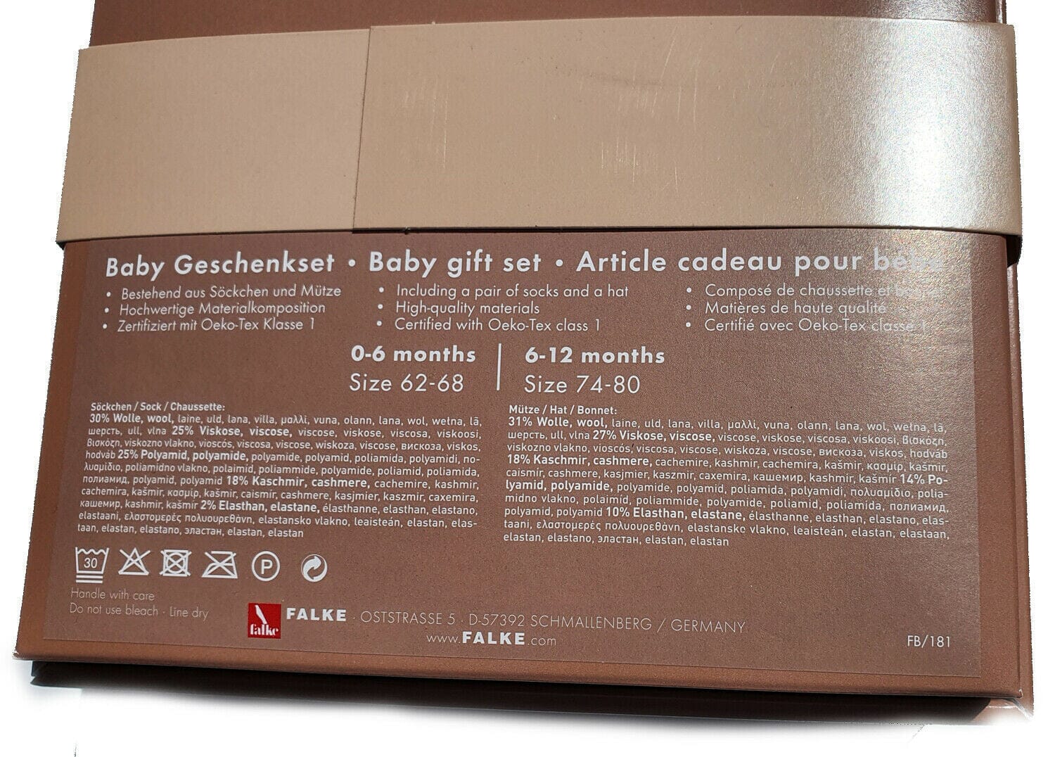 FALKE Geschenkset Babysocken und Mütze Socken Falke