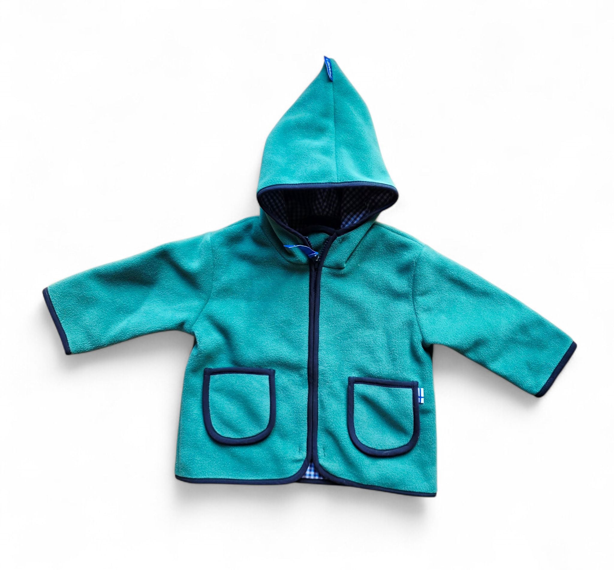 Finkid Fleecejacke TONTTU pine / navy Zip in Jacke Jacke Finkid