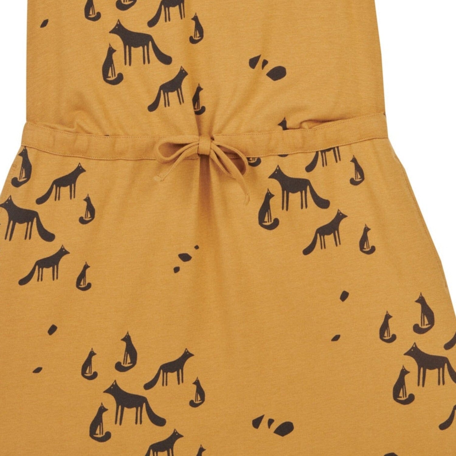 Finkid Kleid KIRKAS Zimtbraun mit Allover Tierprint Kleid Finkid