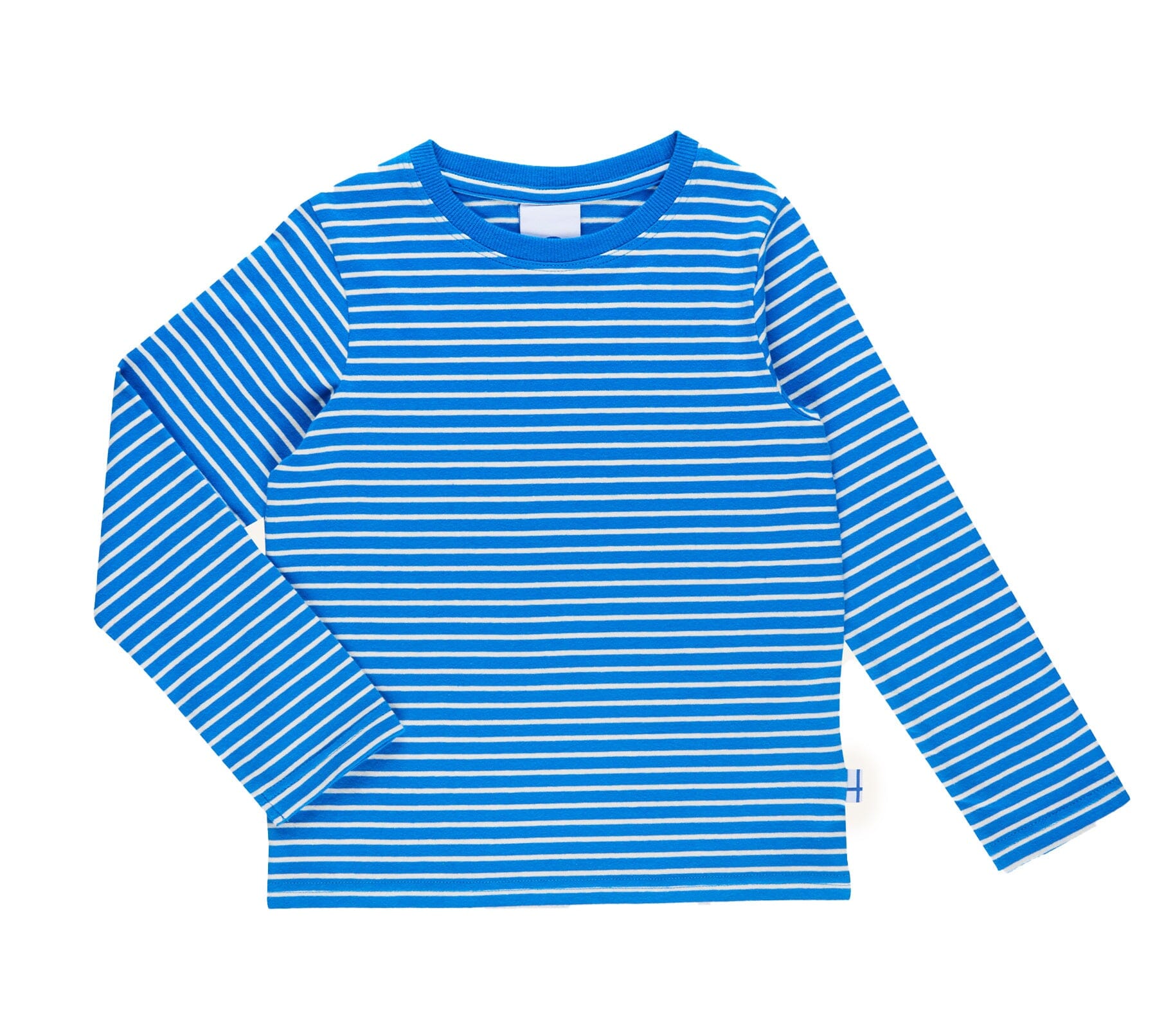 Finkid Langarmshirt SAMPO blau weiß gestreift Langarmshirt Finkid