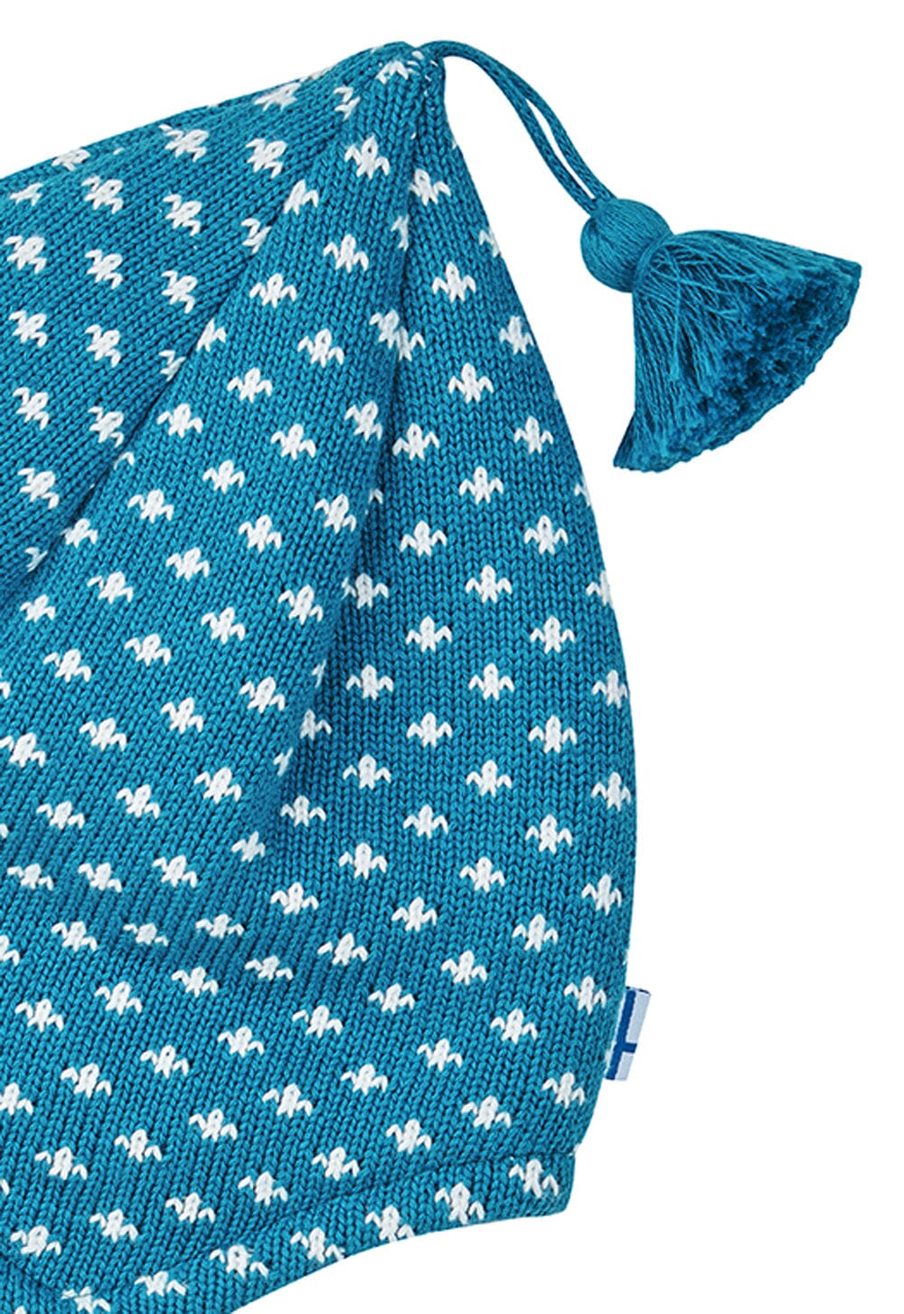 Finkid Zipfel Strickmütze TIPSA seaport blau weiß aus Baumwollstrick Mützen Finkid