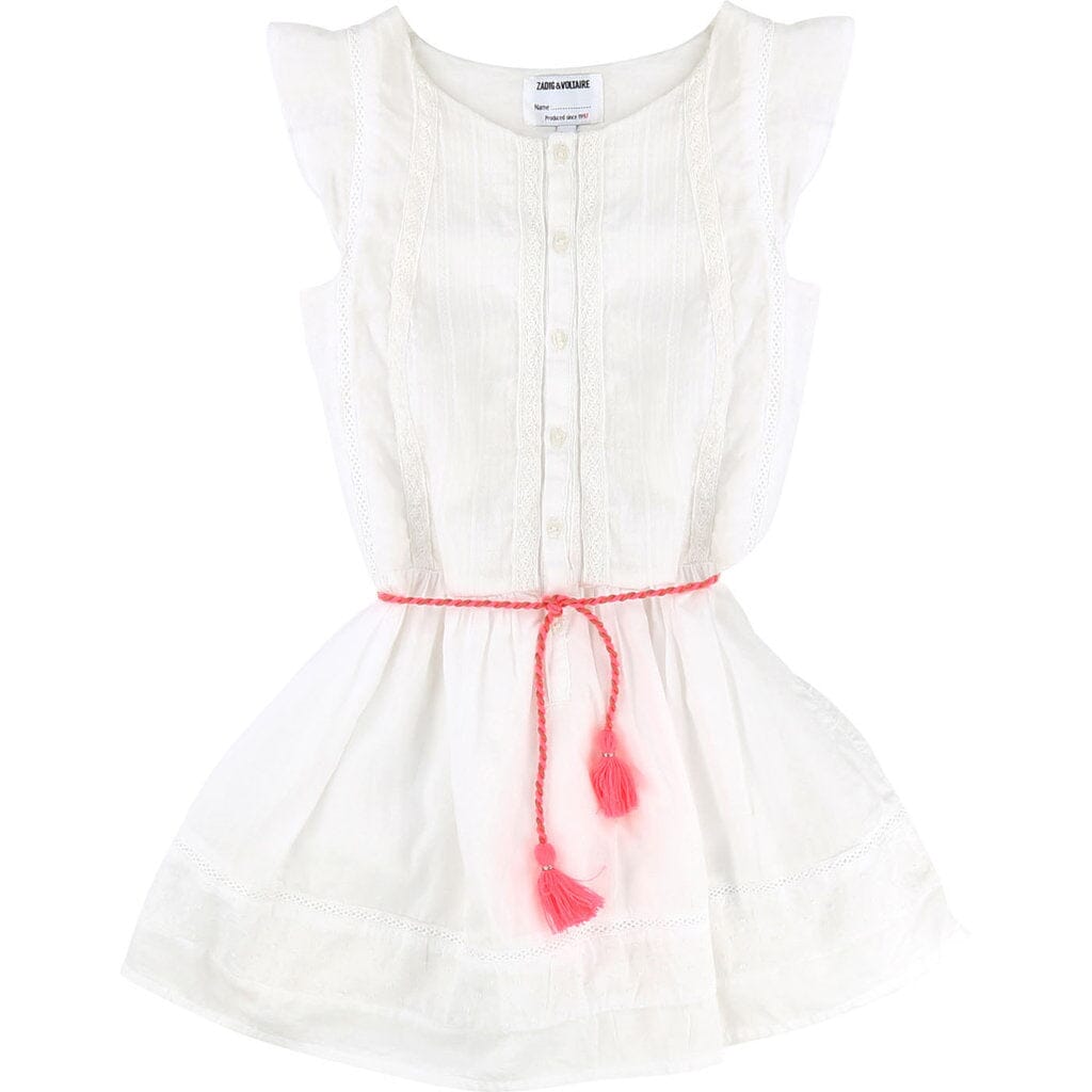 Zadig & Voltaire Kleid weiß mit Gürtel Kleid Zadig & Voltaire