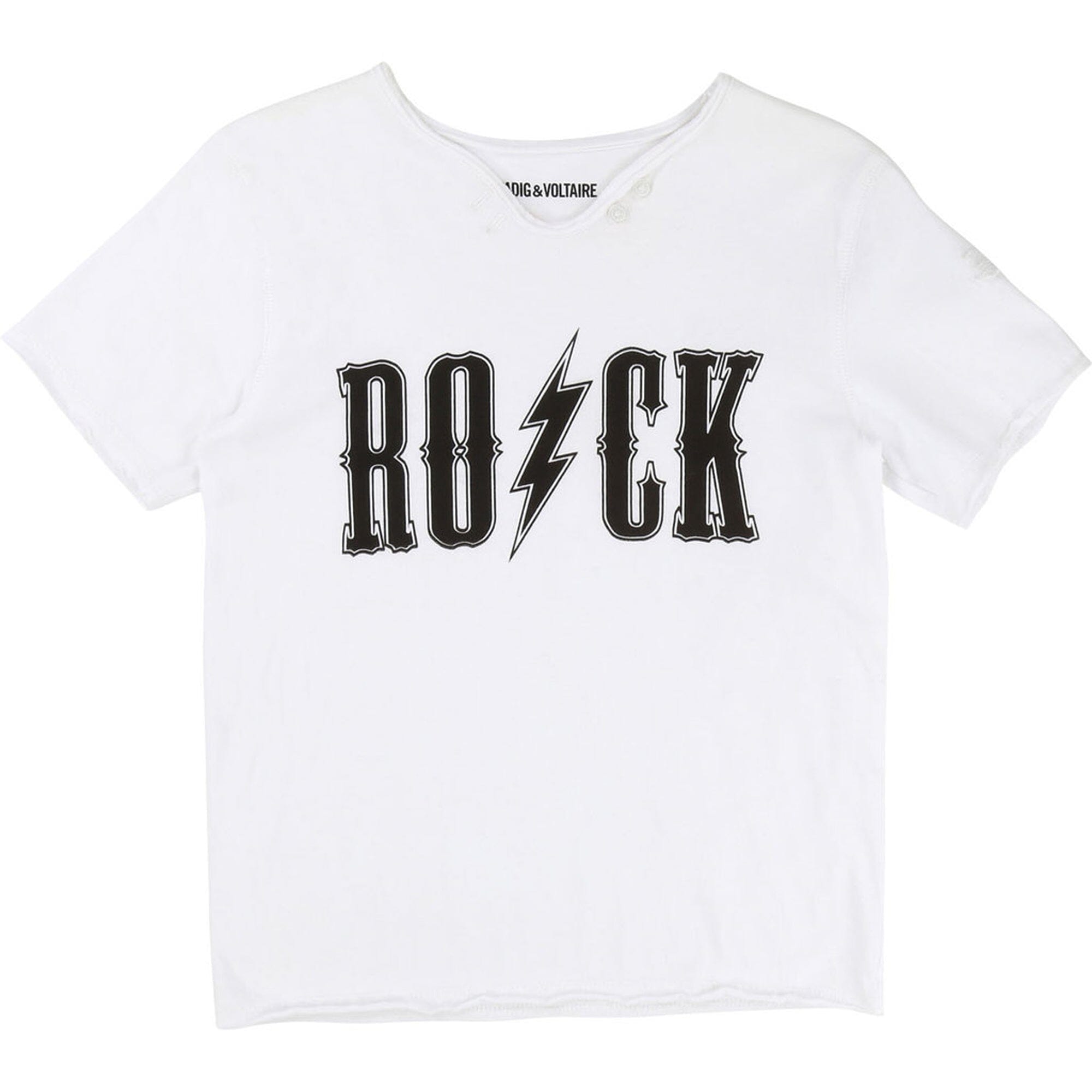 Zadig & Voltaire T-Shirt ROCK weiss schwarz Blitz T-Shirt Zadig & Voltaire