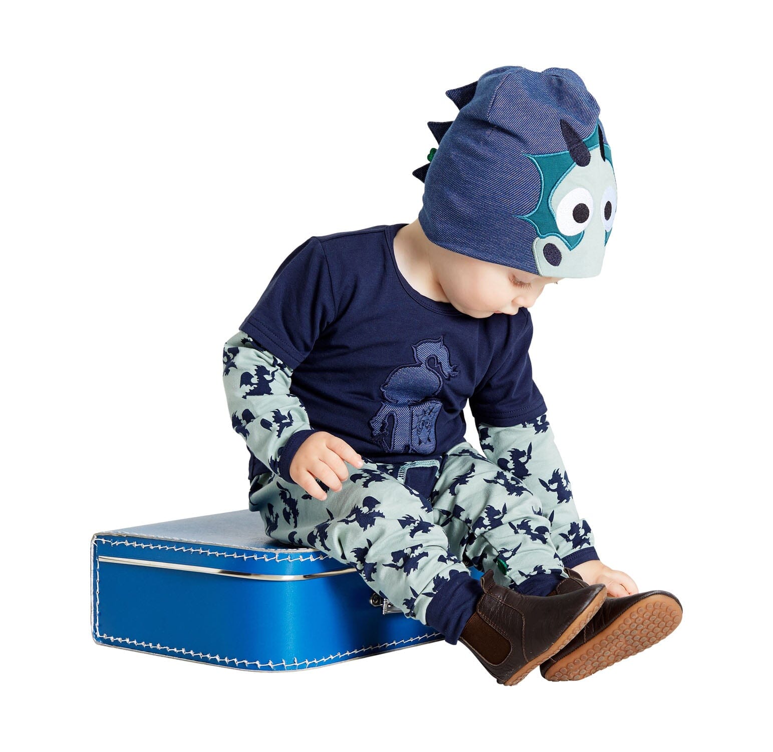 Fred’s World by Green Cotton Beanie Drache Blau Mütze Fred's World by Green Cotton