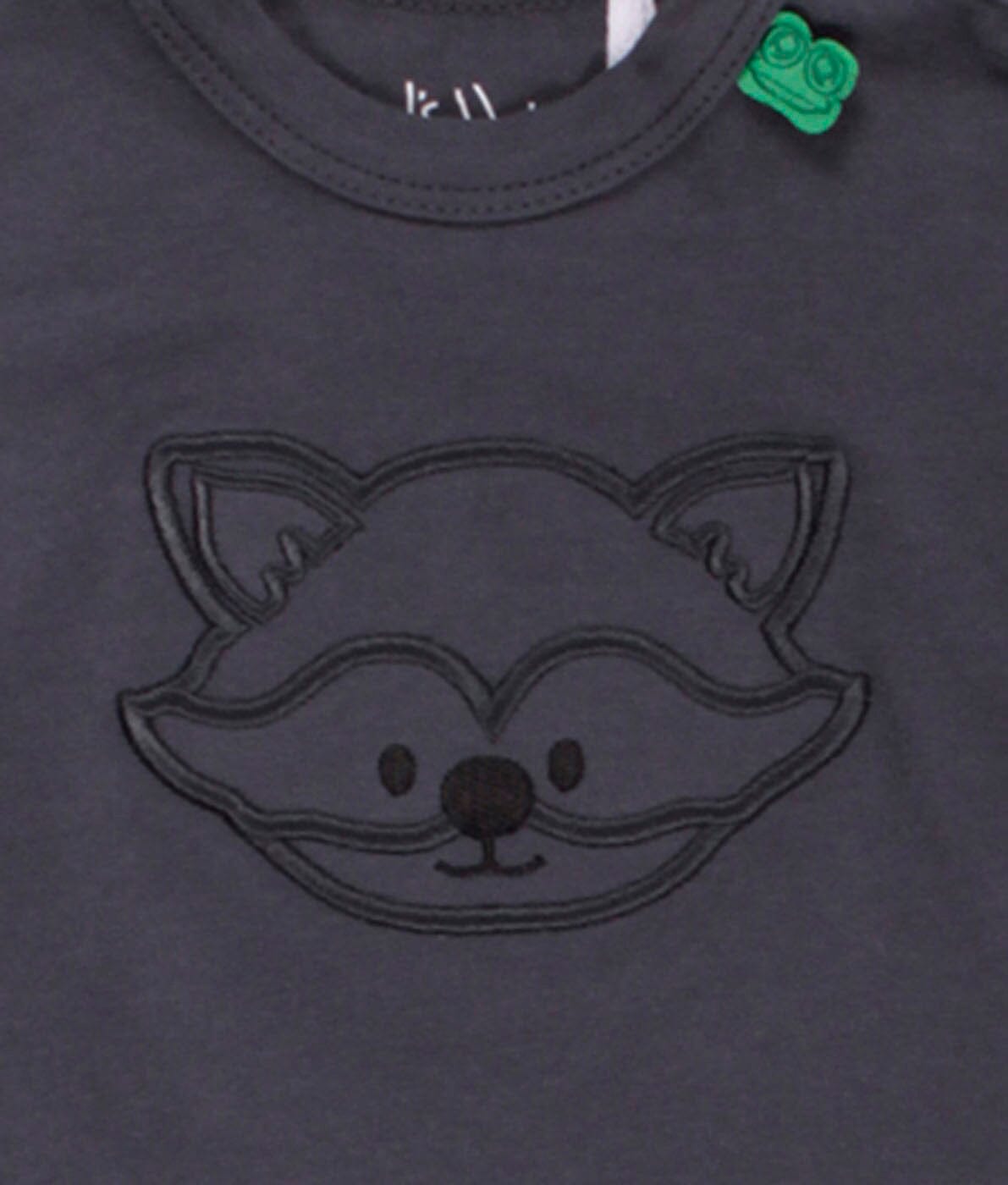 Fred’s World by Green Cotton Langarmshirt mit Waschbär-Print T-Shirt Fred's World by Green Cotton