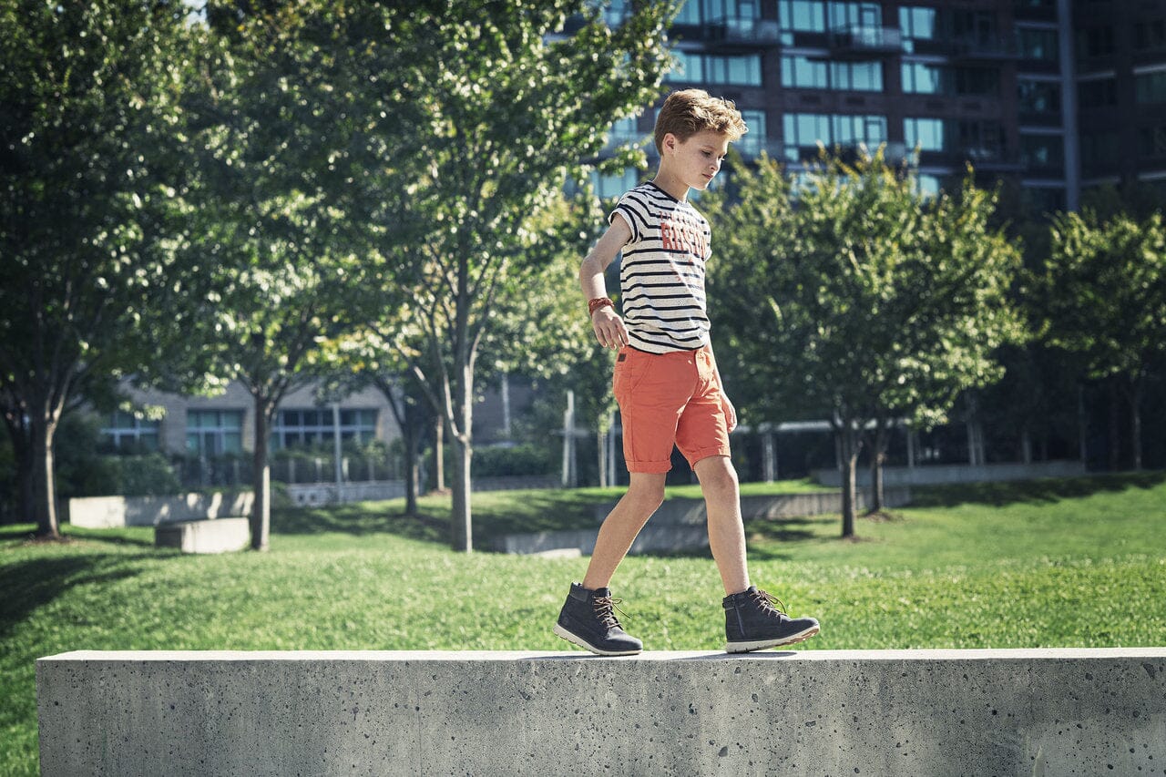 ´Timberland T-Shirt gestreift Boston blau orange T-Shirt Timberland