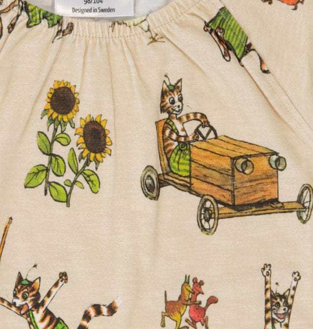 Geggamoja Petterson und Findus Kleid aus Bio-Baumwolle Kleid Geggamoja