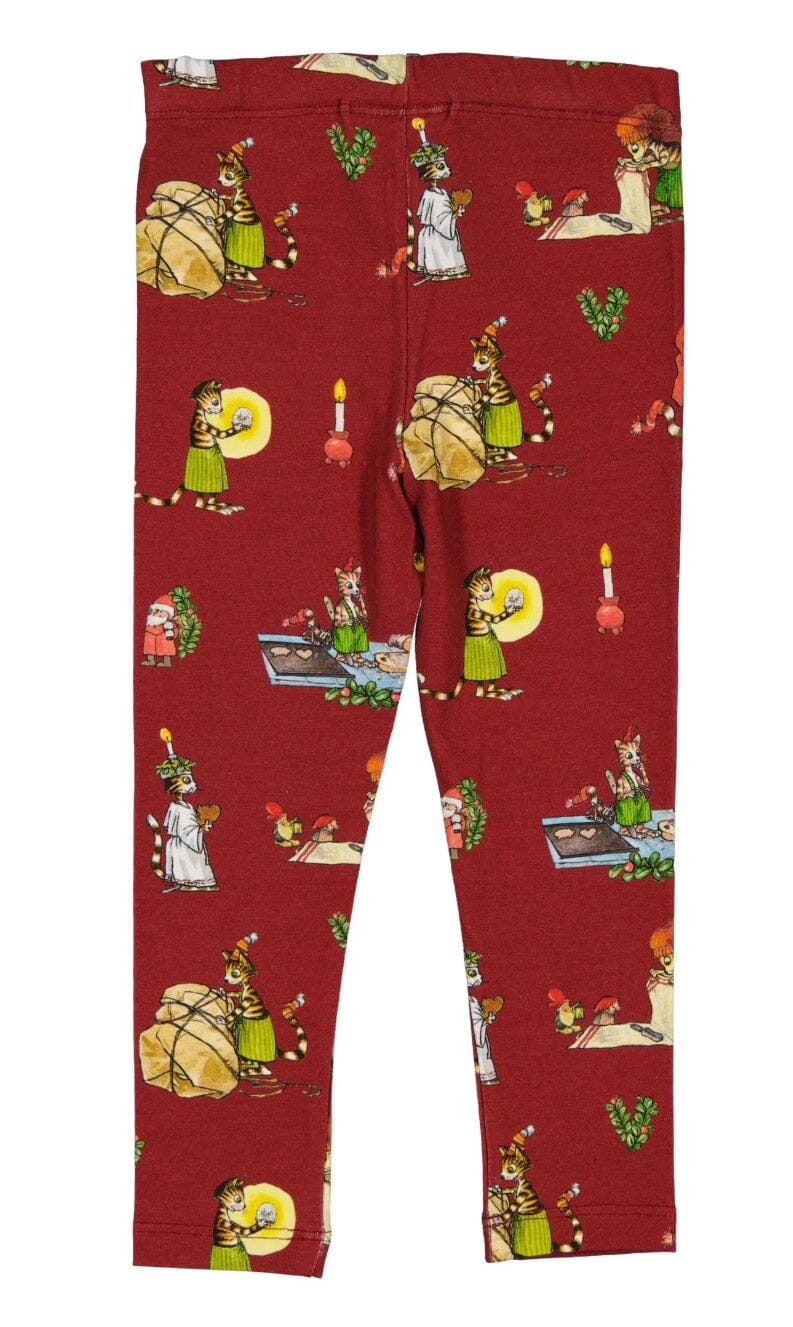 GEGGAMOJA – Leggings „Pettson & Findus“ Rot Leggings Geggamoja
