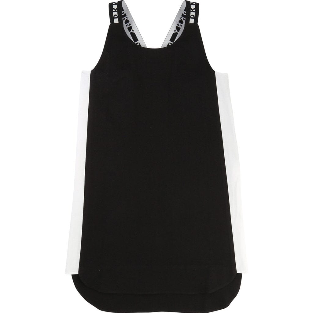 DKNY KIDS Kleid schwarz weiß sportlich Kleid DKNY