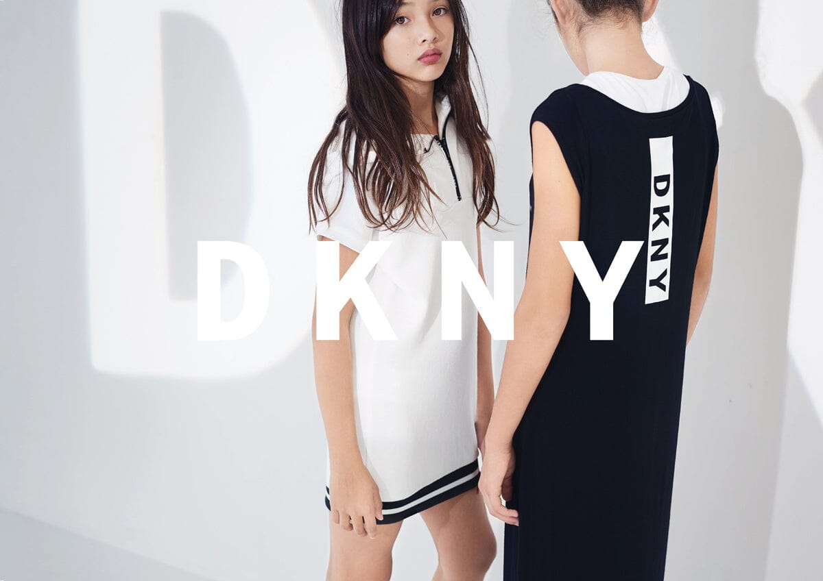 DKNY KIDS Kleid lang schwarz Kleid DKNY