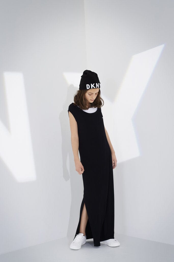 DKNY KIDS Kleid lang schwarz Kleid DKNY
