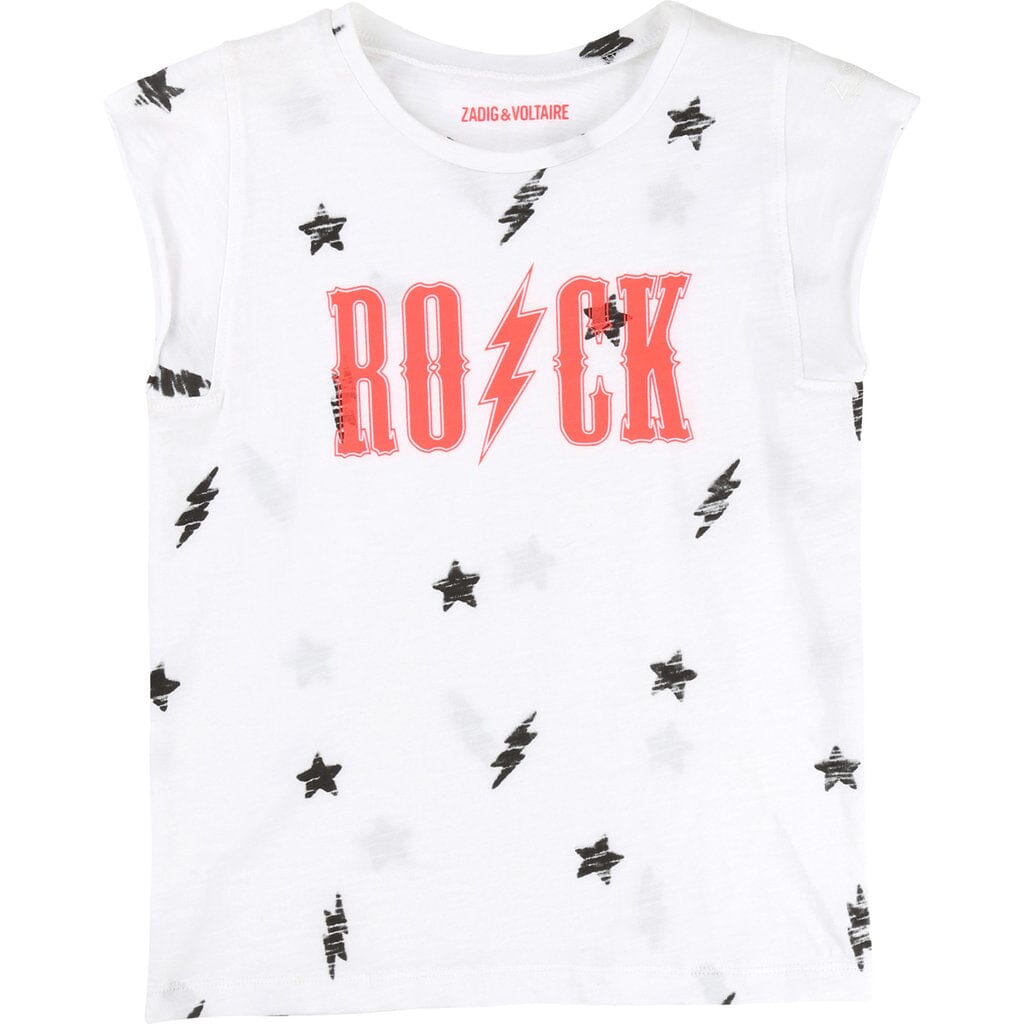 Zadig & Voltaire T-Shirt ROCK weiß pink T-Shirt Zadig & Voltaire