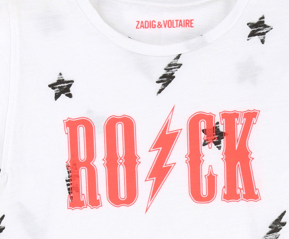 Zadig & Voltaire T-Shirt ROCK weiß pink T-Shirt Zadig & Voltaire