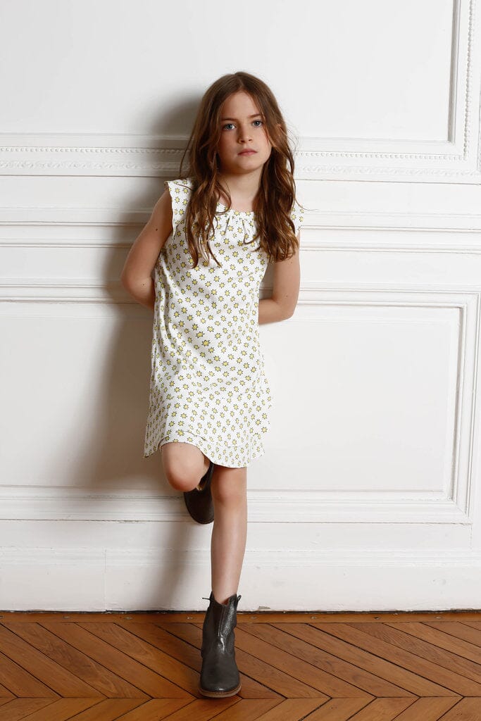 Zadig & Voltaire Kleid Sterne weiß gelb Kleid Zadig & Voltaire