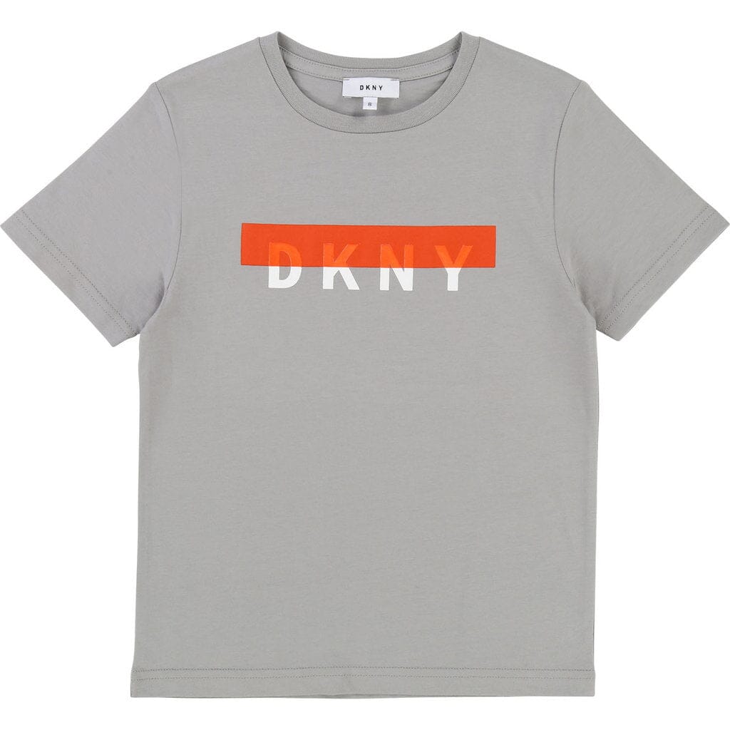 DKNY KIDS T-Shirt grau mit Logo t DKNY