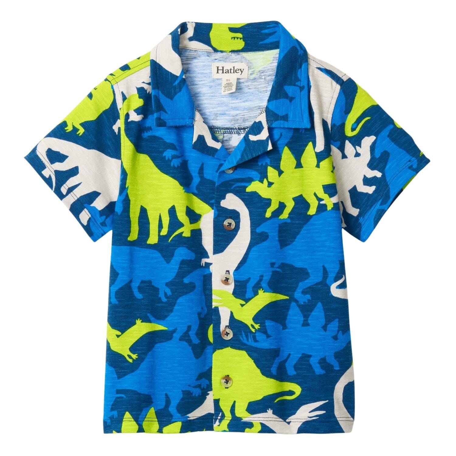 Hatley kurzarm Dino Hemd mit Knopfleiste T-Shirt Hatley
