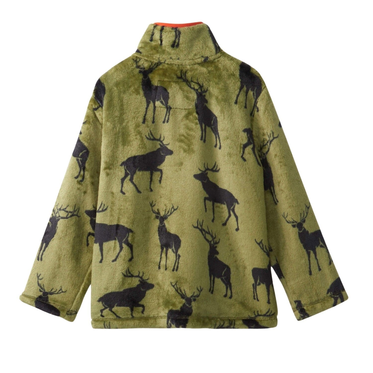 Hatley Fleecejacke grün mit Hirschen Jacke Hatley