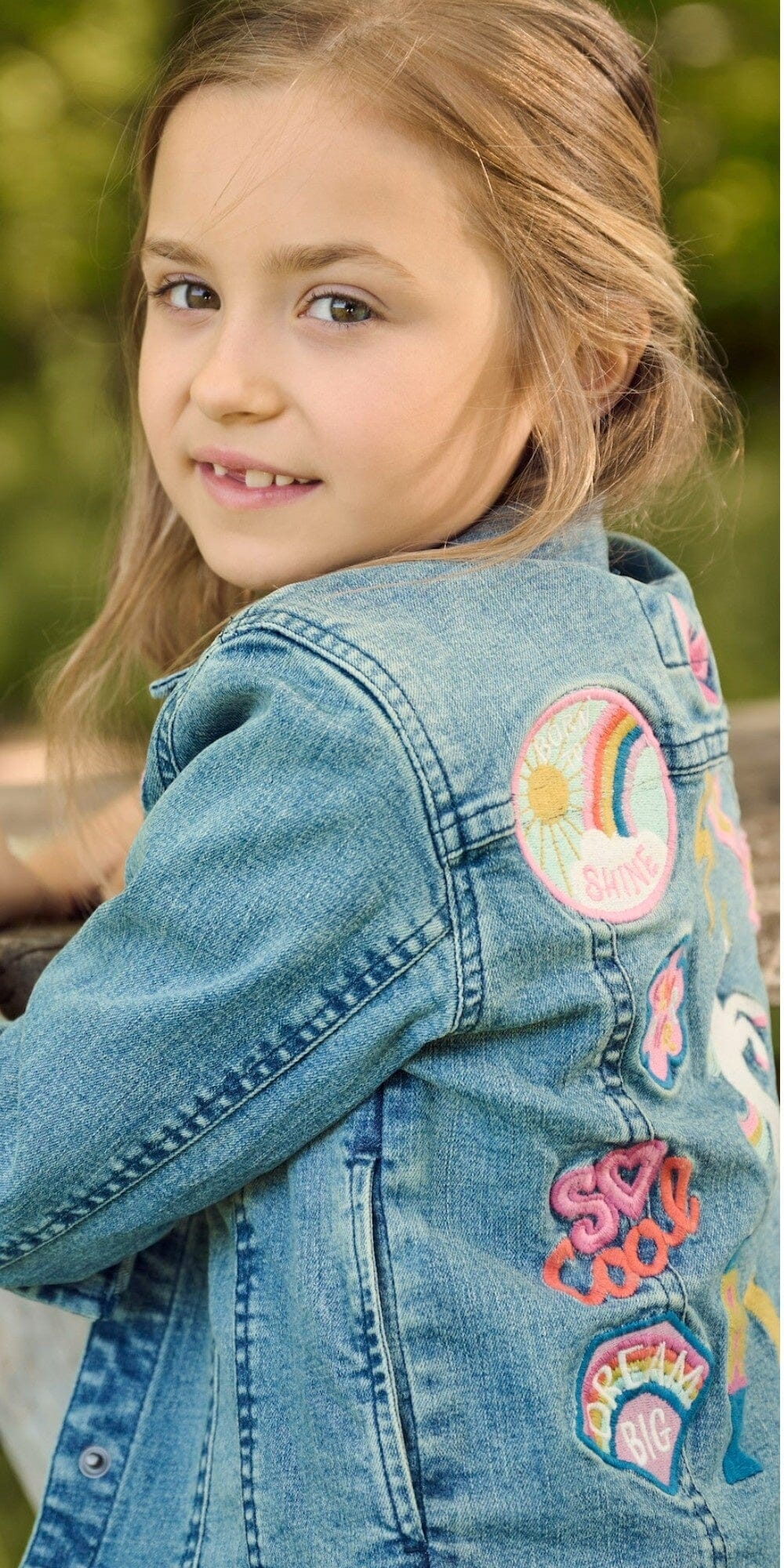 Hatley Jeans Jacke mit bunten Prints langarm Jacke Hatley