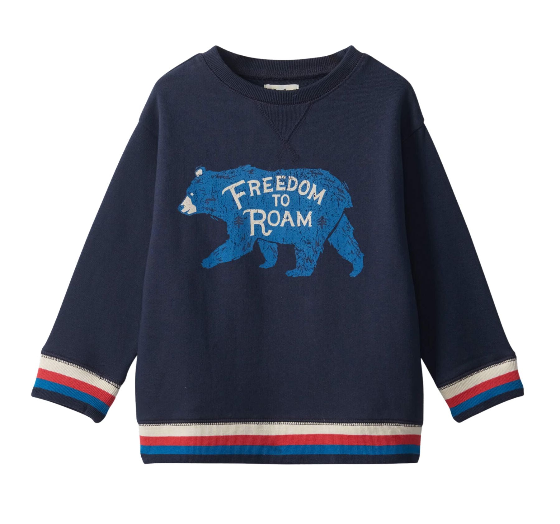 Hatley Sweater Sweatshirt mit Bärenprint navy Sweatshirt Hatley
