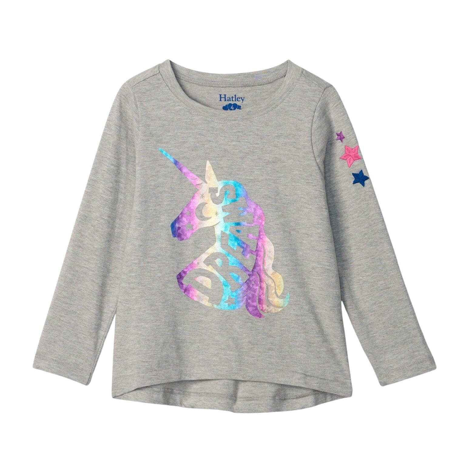 Hatley Longsleeve Einhorn Glitzer mit Sternen Langarmshirt Hatley