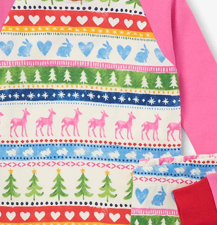 Hatley Schlafanzug creme mit niedlichen Wintermotiven - Schlafanzug Hatley