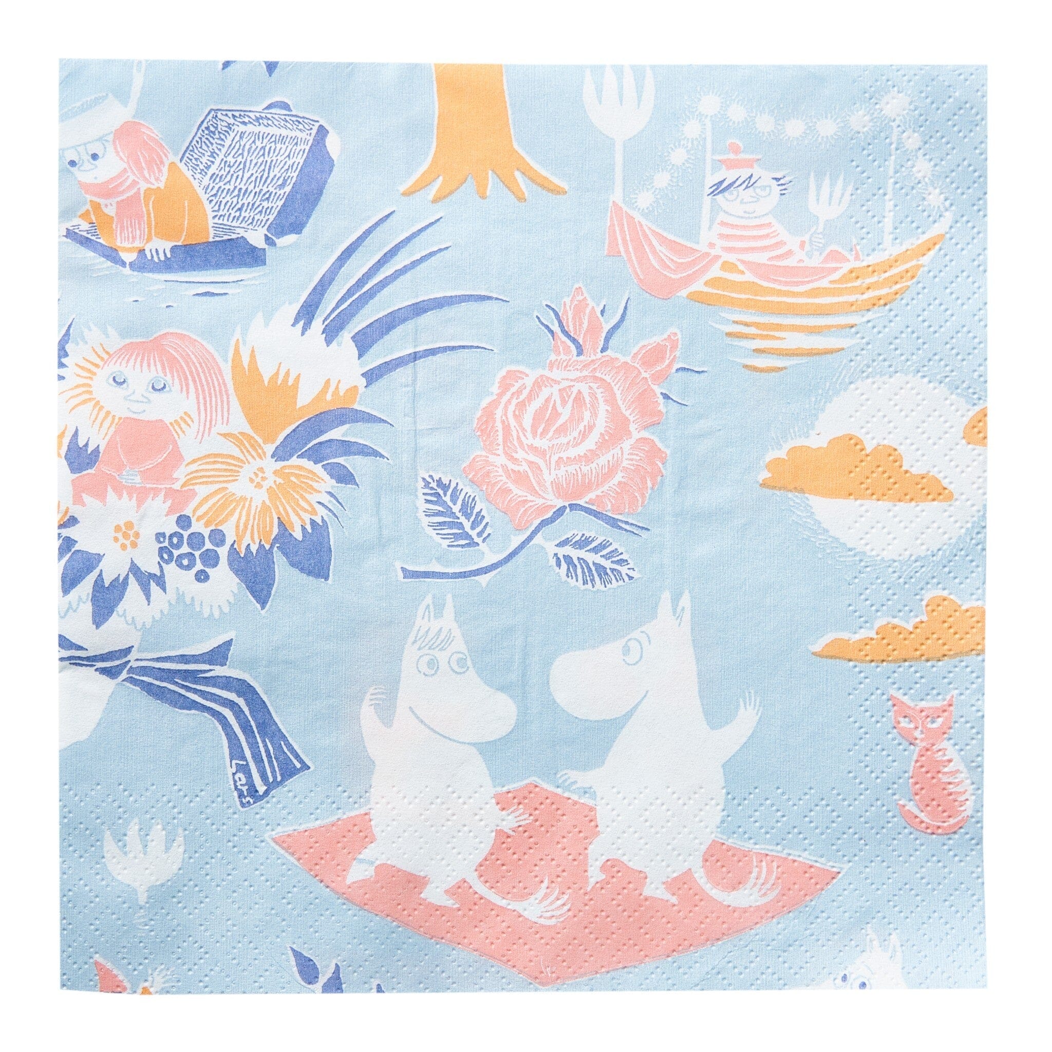 HAVI Moomin Servietten - Taikamuumi light blue, 33cm Servietten Havi
