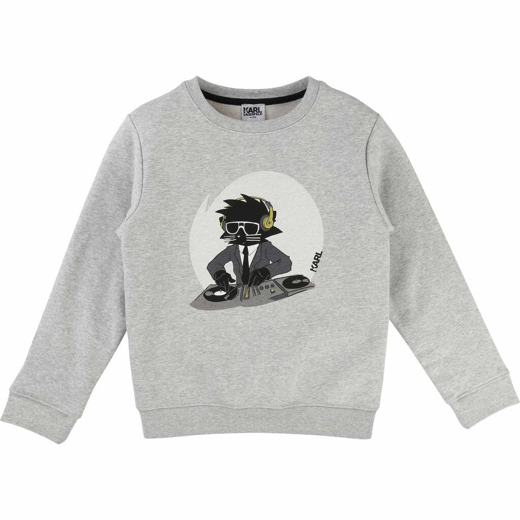 KARL LAGERFELD KIDS Sweatshirt greymelange Sweatshirt Karl Lagerfeld