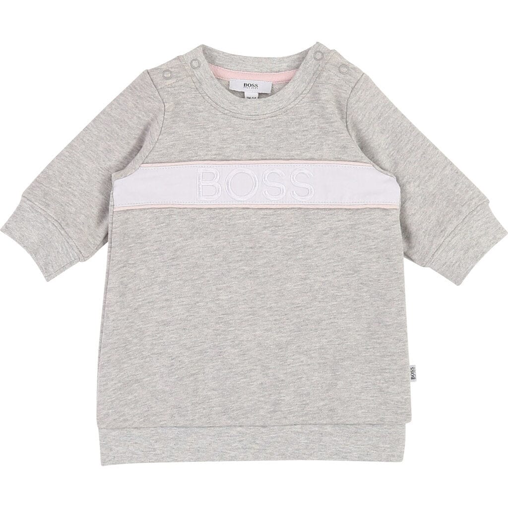 HUGO BOSS Baby Kleid grau silber Kleid Boss