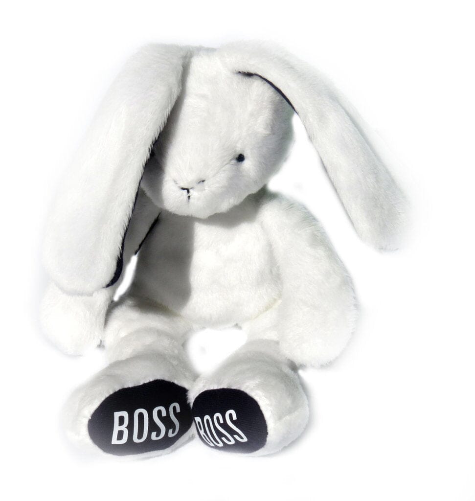 Hugo Boss Kuscheltier Hase weiß mit Logoprint Kuscheltiere Boss