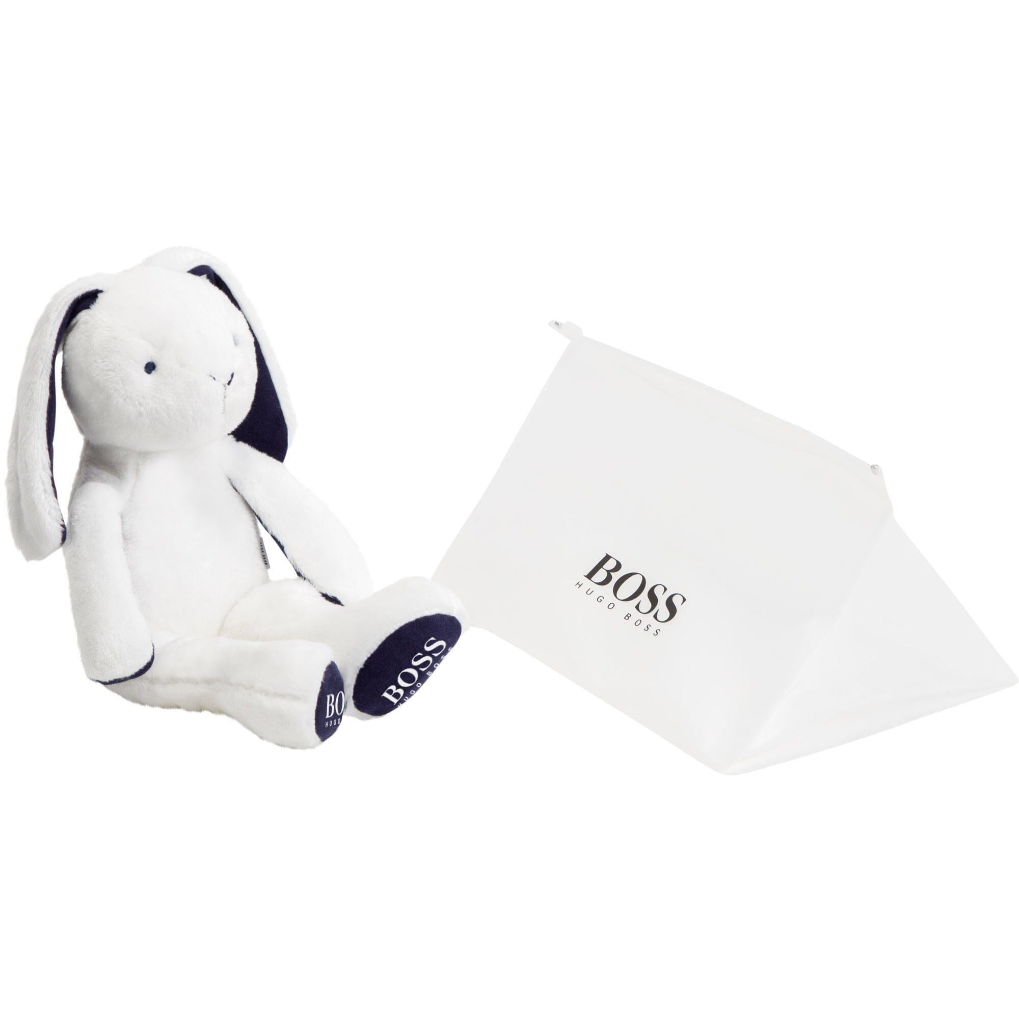Hugo Boss Kuscheltier Hase weiß mit Logoprint Kuscheltiere Boss
