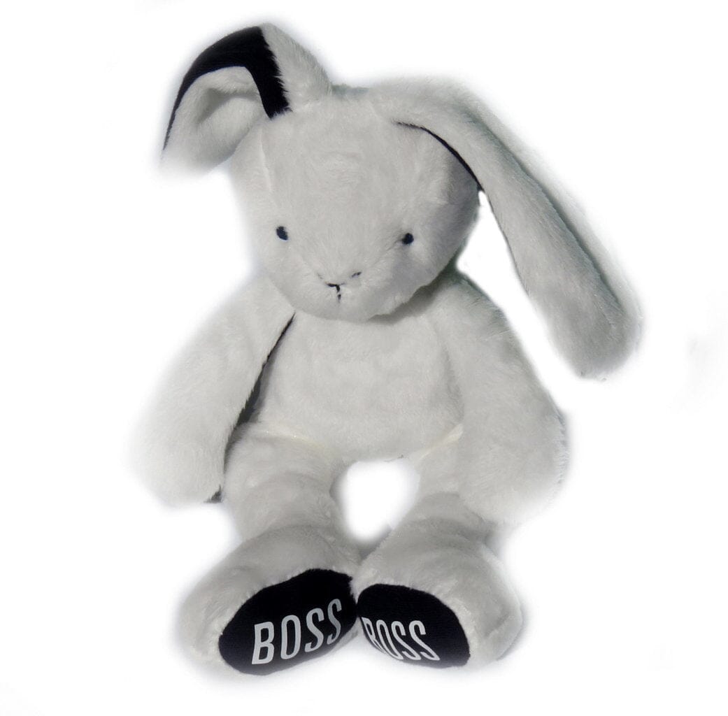 Hugo Boss Kuscheltier Hase weiß mit Logoprint Kuscheltiere Boss