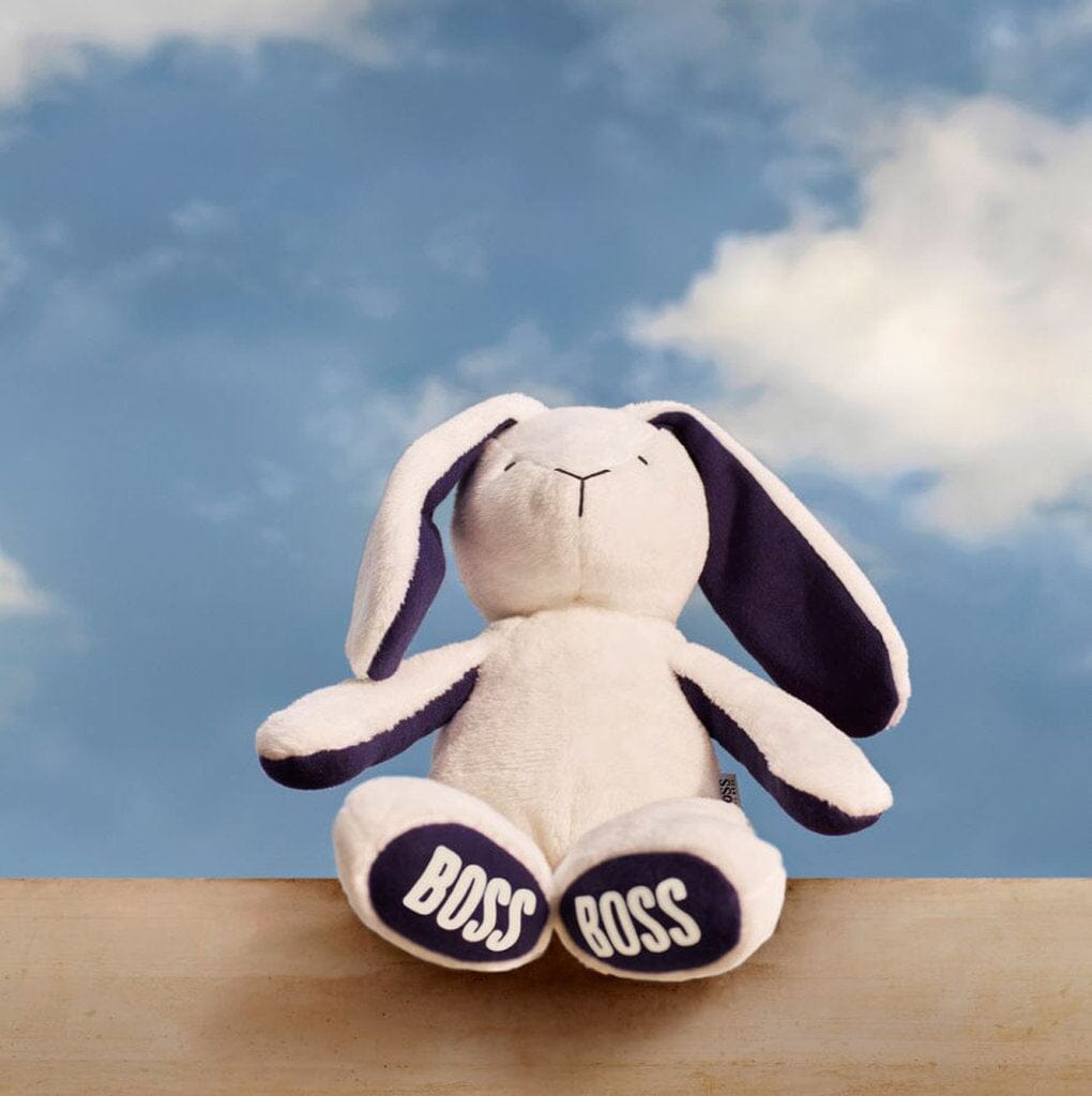 Hugo Boss Kuscheltier Hase weiß mit Logoprint Kuscheltiere Boss